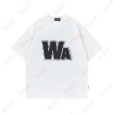 letter pattern white t shirt